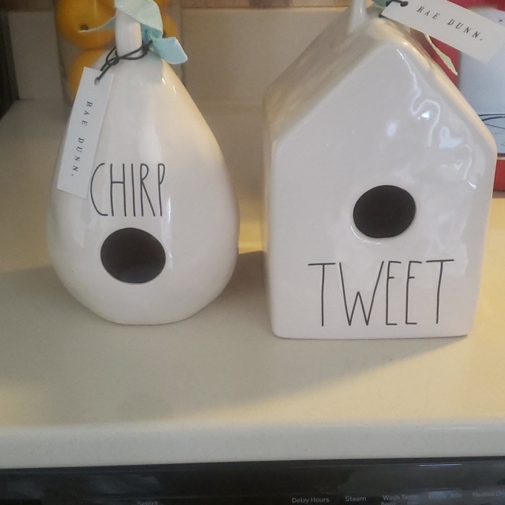 Rae dunn bird houses